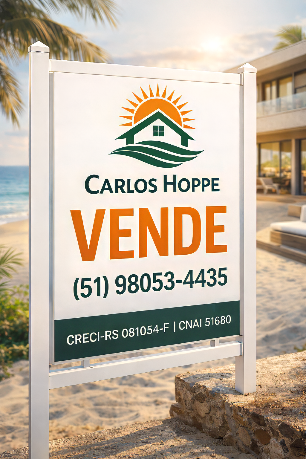 Placa Litoral outdoor campaign mockup